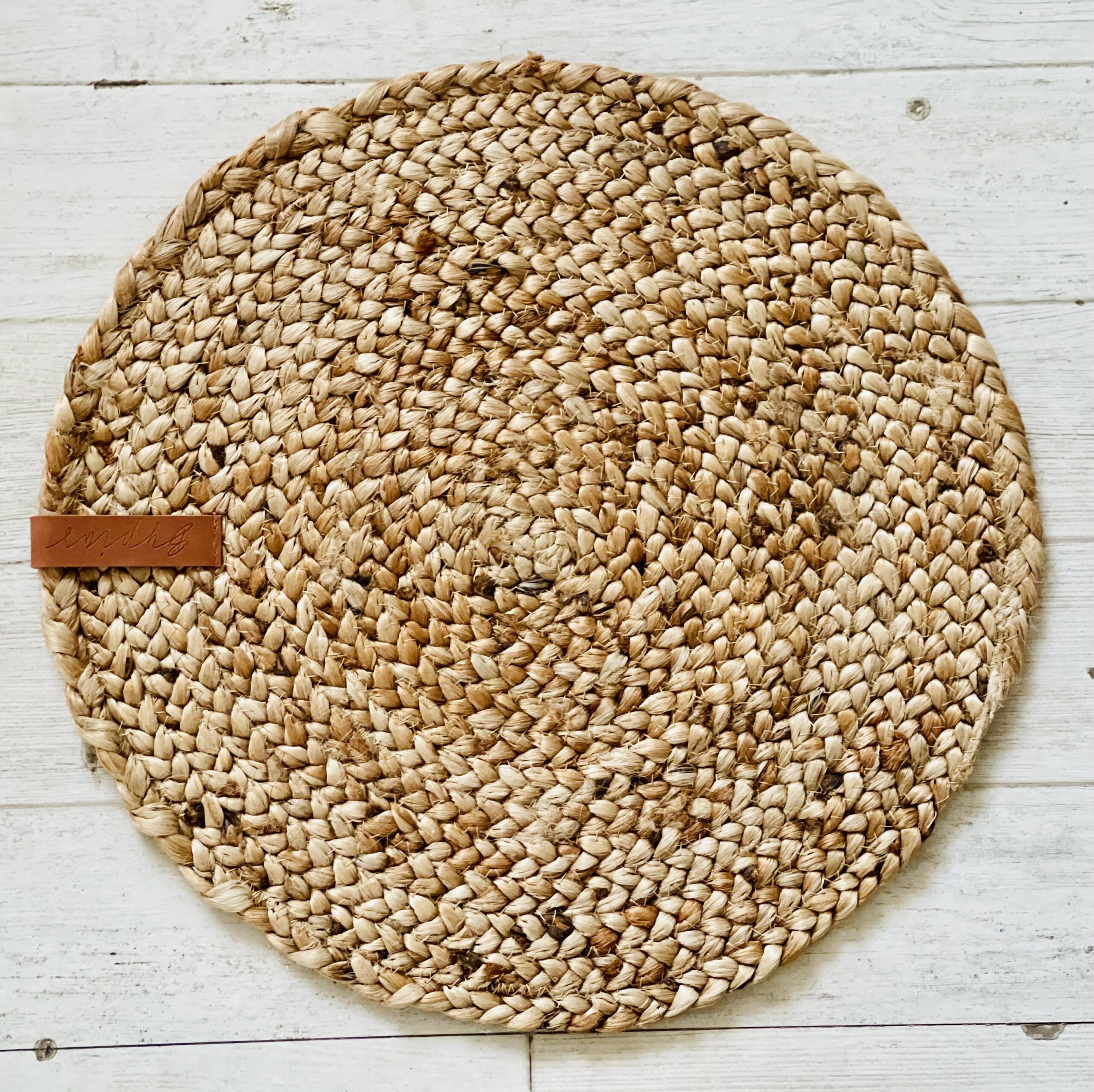 Thick Jute Hand Made Round Table Mat HOME